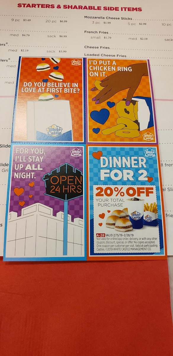 Menu - White Castle photo 8